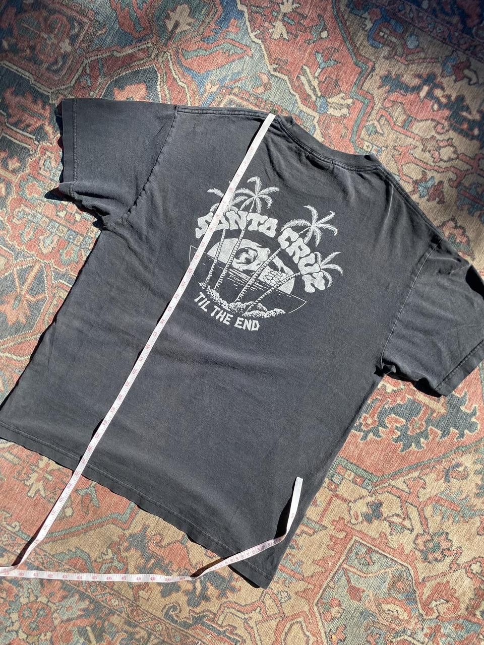 Santa Cruz Skateboards 2000s Black Faded Santa Cruz Skull Graphic Print Tee Medium Size US M / EU 48-50 / 2 - 5 Thumbnail
