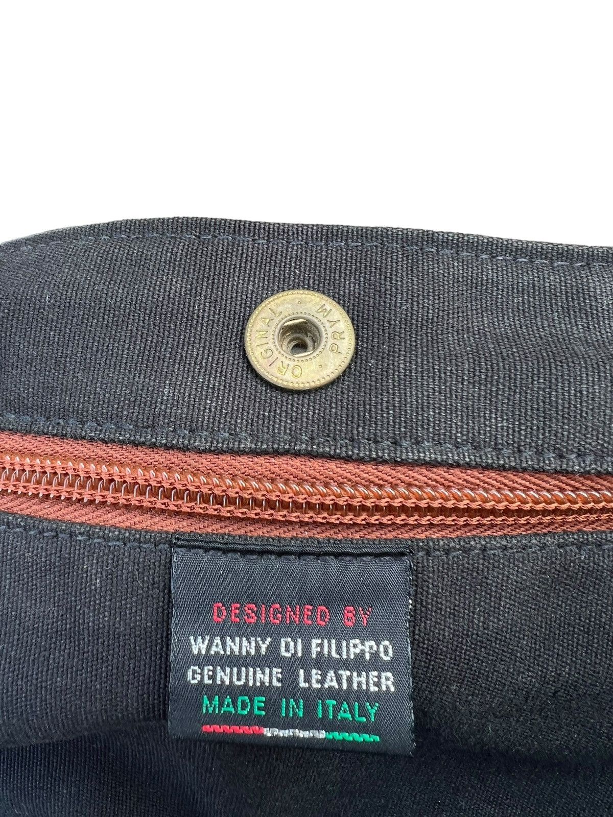 Il Bisonte × Leather Vintage il Bisonte Black Cotton Leather Messenger Bag Size ONE SIZE - 16 Thumbnail