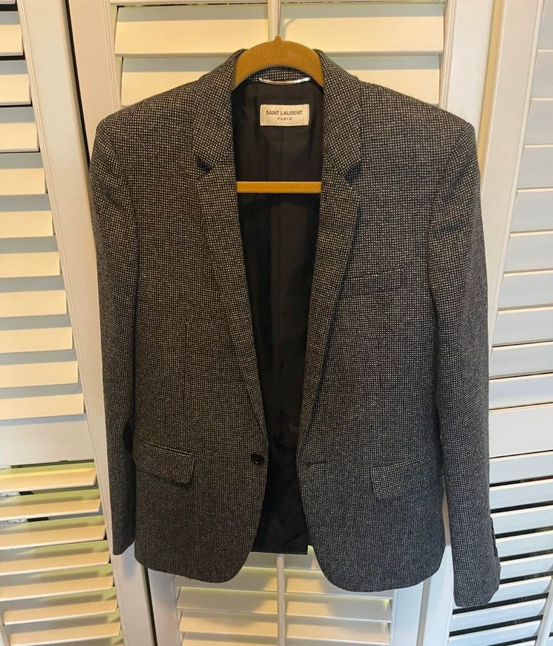 Yves Saint Laurent YSL Wool Suit Blazer Size 44 Size US M / EU 48-50 / 2 - 1 Thumbnail