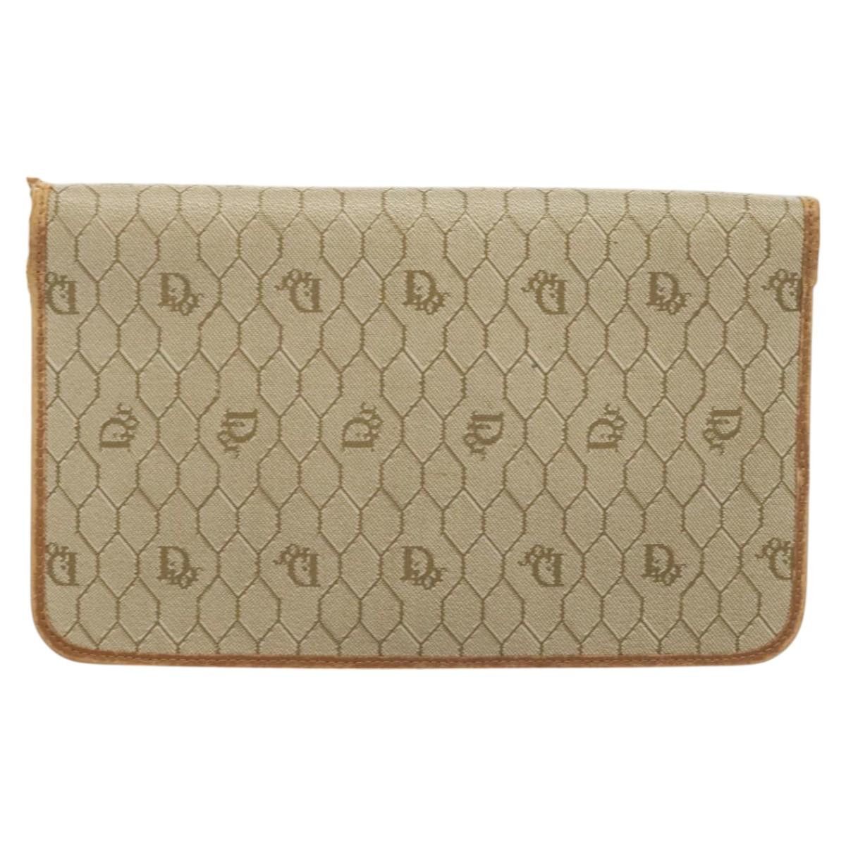 Dior DIOR Honeycomb Canvas Chain Shoulder Bag Pvc Beige Gold Size ONE SIZE - 3 Thumbnail