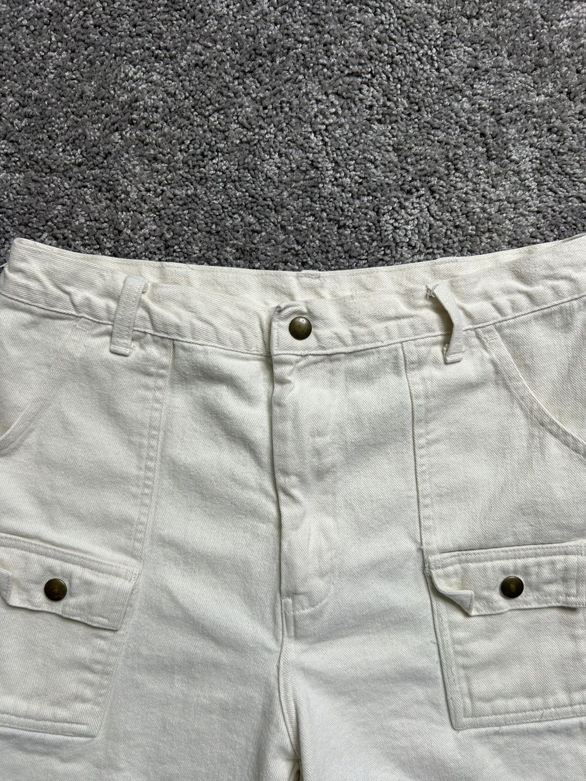 Vintage Vintage 80s Cargo Shorts 1980s Button Snap Multi Pocket Size US 30 / EU 46 - 4 Thumbnail