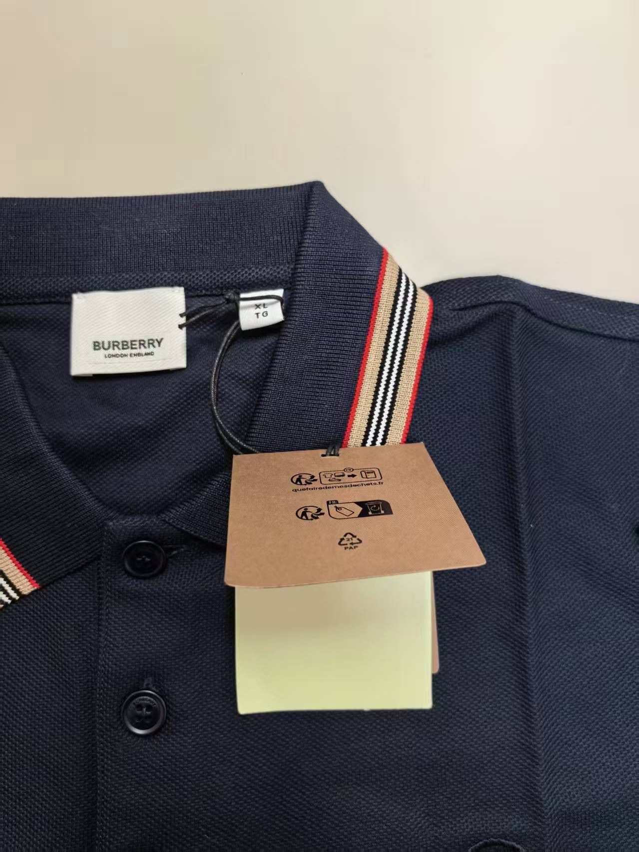 Burberry NWT Polo Shirt Coal Blue XL Burberry Size US XL / EU 56 / 4 - 8 Thumbnail