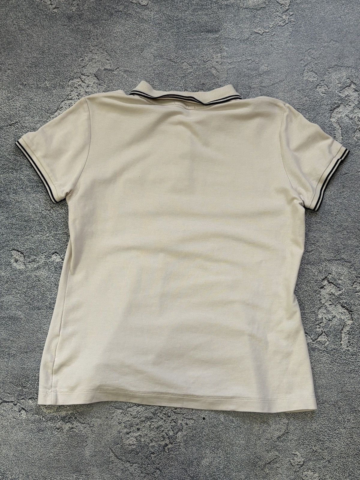 Moncler Moncler Women's Polo Shirt Maglia Beige Cream Size M Size M / US 6-8 / IT 42-44 - 2 Thumbnail