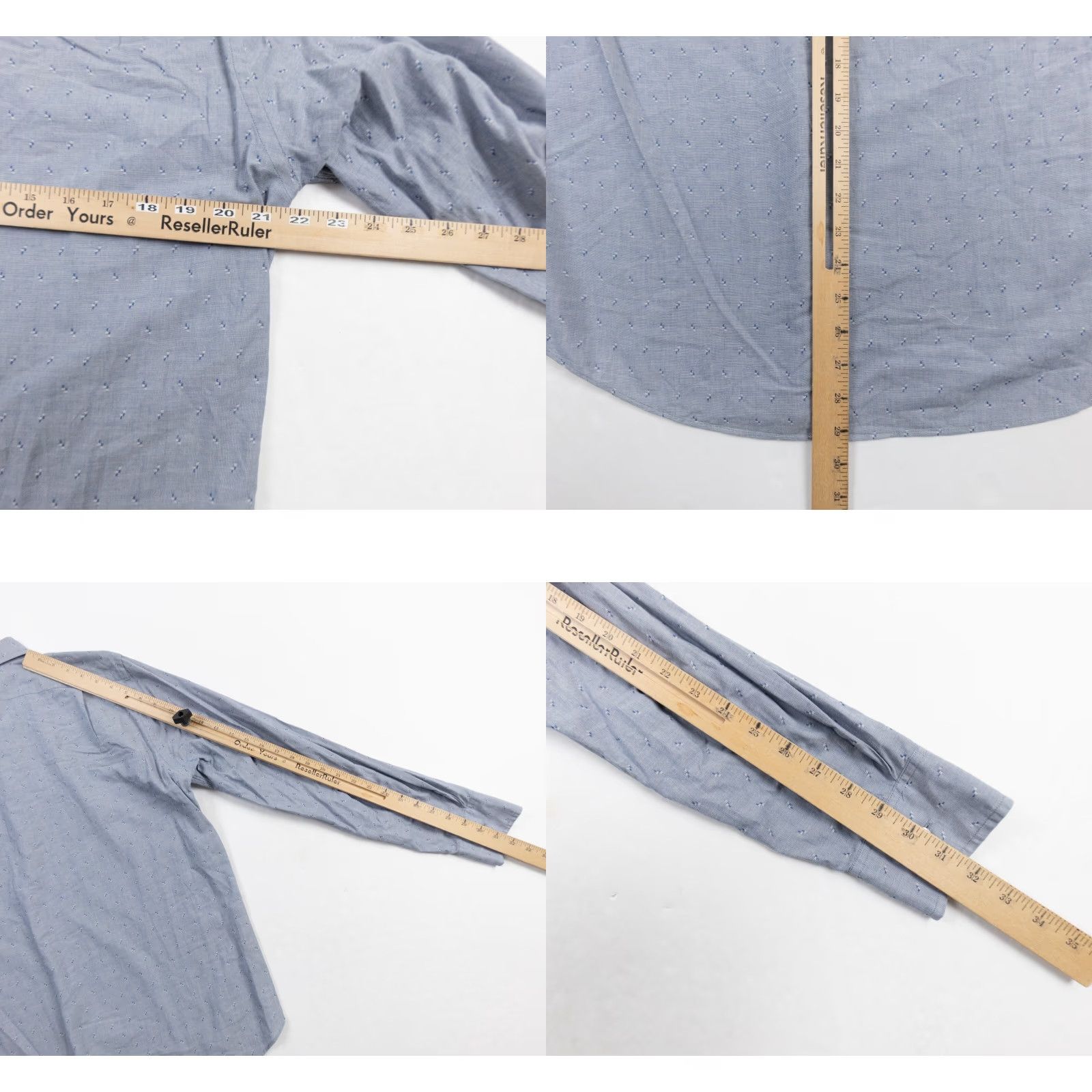 J.Crew J.CREW Men's Button-Up Shirt Medium Blue Long Sleeve Slim Fit Collared Solid Casual Workwear Size US M / EU 48-50 / 2 - 8 Thumbnail