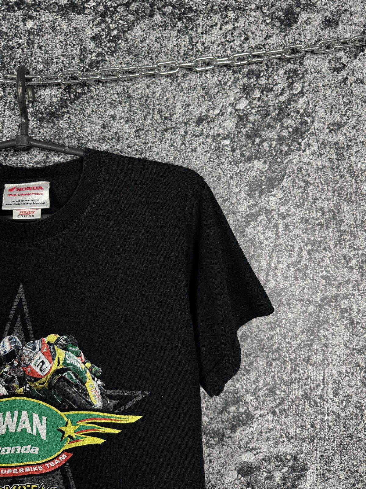 Honda Swan Honda British Superbike Team Racing Moto Tee Rockstar Size US S / EU 44-46 / 1 - 3 Thumbnail
