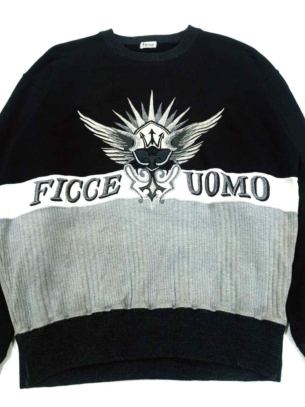 Yoshiyuki Konishi Rare! Vintage Ficce by Yoshiyuki Konishi Trident Sweater Size US L / EU 52-54 / 3 - 2 Thumbnail