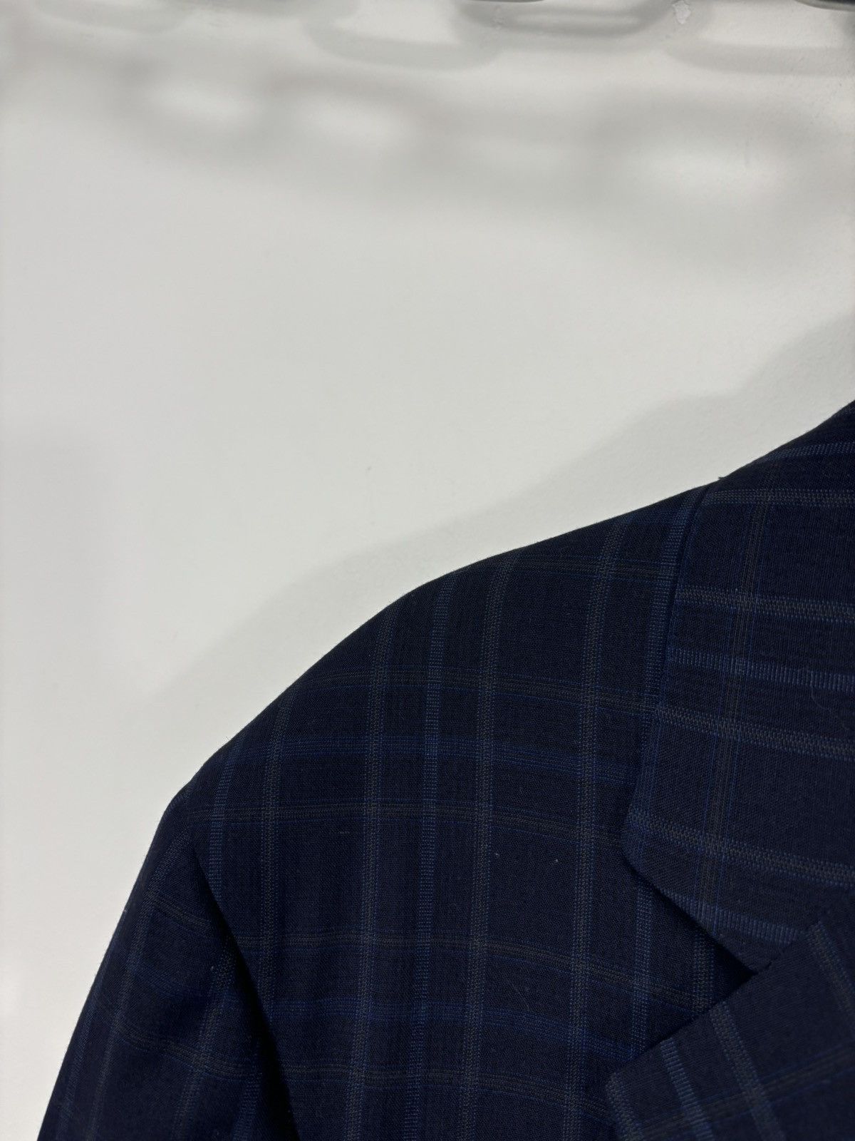 Aquascutum Aquascutum Men’s Windowpane Fine Worsted Wool Blazer Jacket Size 44R - 20 Thumbnail
