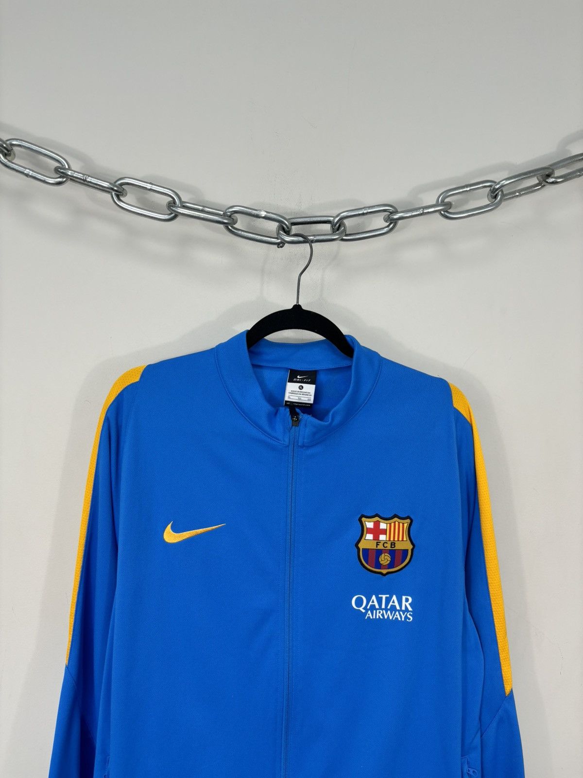 Nike Nike Barcelona 2015-16 Training Football Soccer Track Jacket Size US XL / EU 56 / 4 - 4 Thumbnail