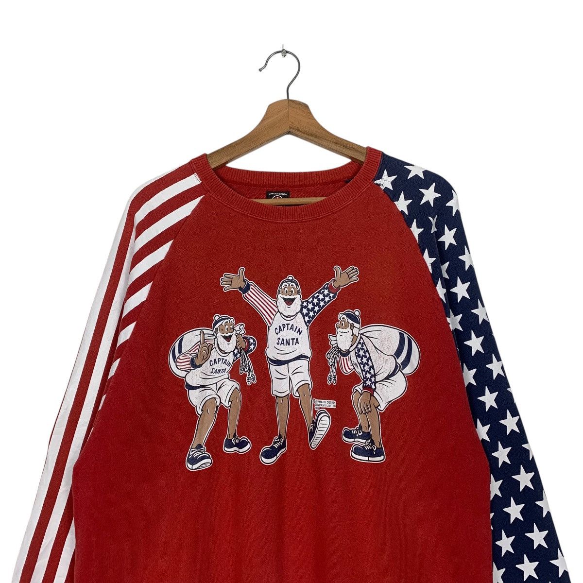 Other Captain Santa America Flag Crewneck Sweatshirt Size US L / EU 52-54 / 3 - 2 Thumbnail