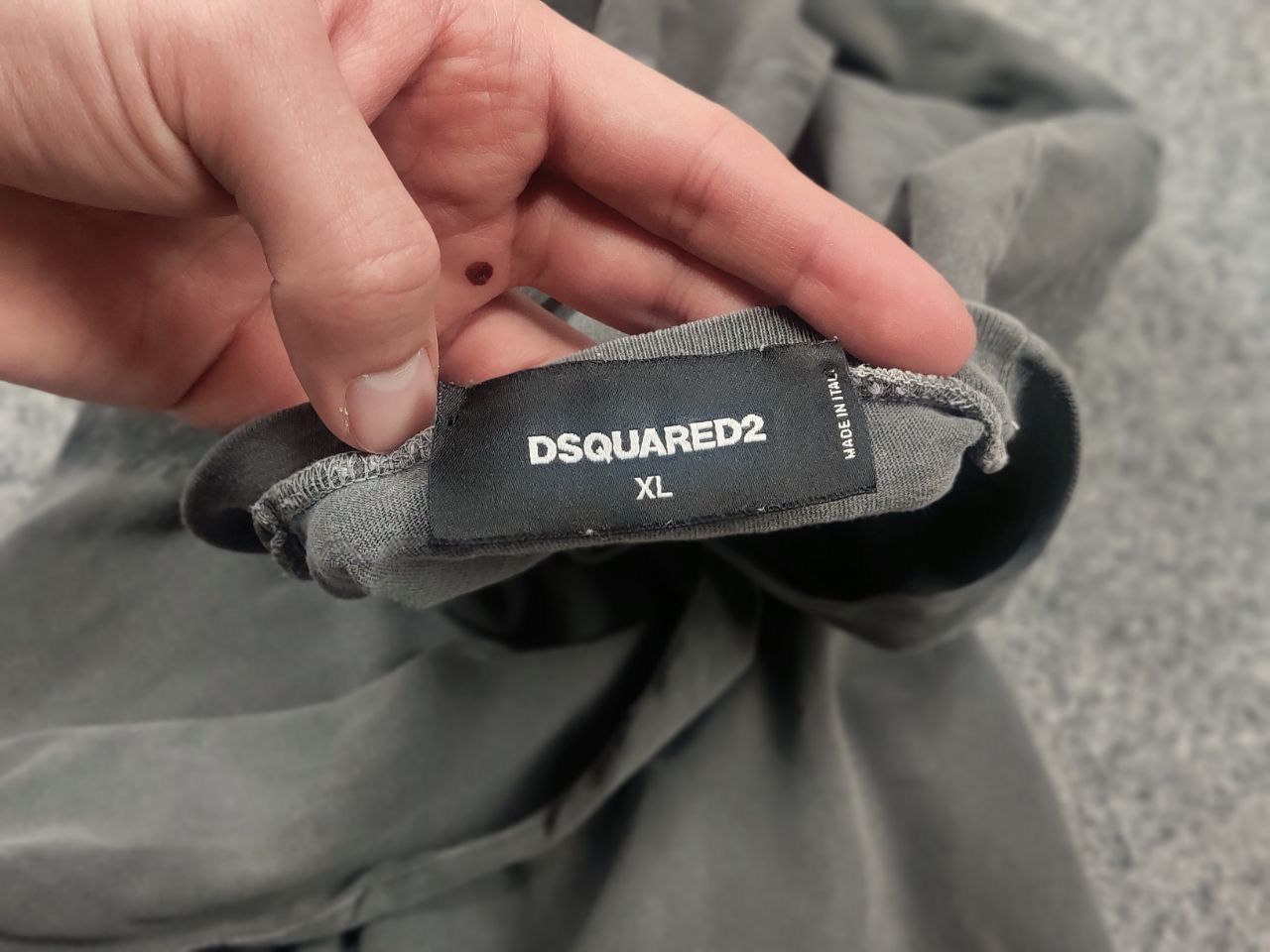 Dsquared2 Dsquared Bear Tee graphite t-shirt boiled effect Vintage Size US XL / EU 56 / 4 - 10 Thumbnail