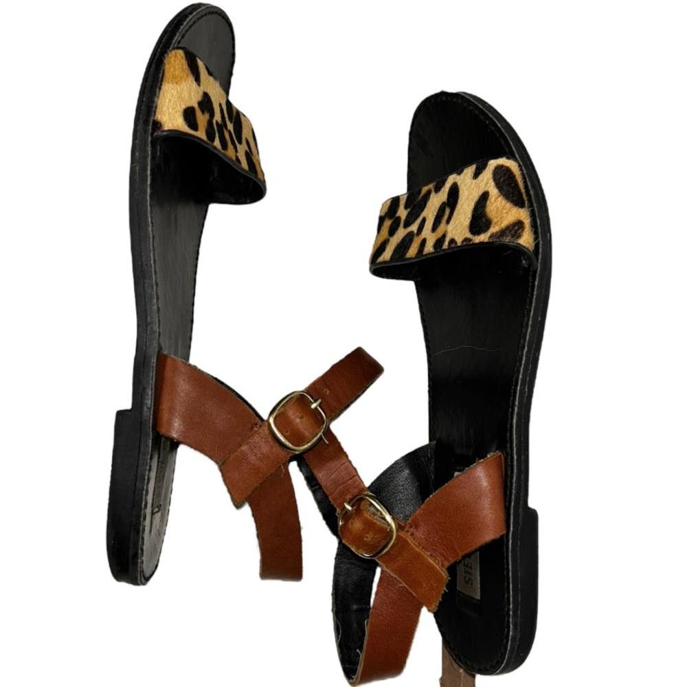 Steve Madden Steve Madden l Dondoo Leopard Print Calf Hair Sandals 7.5 Size US 7.5 / IT 37.5 - 3 Thumbnail