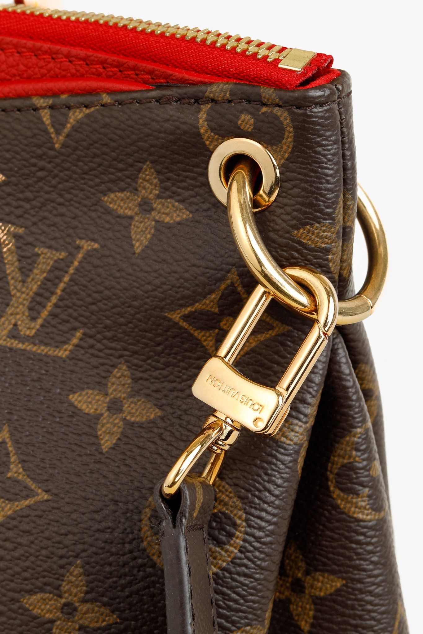 Louis Vuitton Louis Vuitton Pallas Monogram Canvas Cerise Handbag Size ONE SIZE - 7 Thumbnail