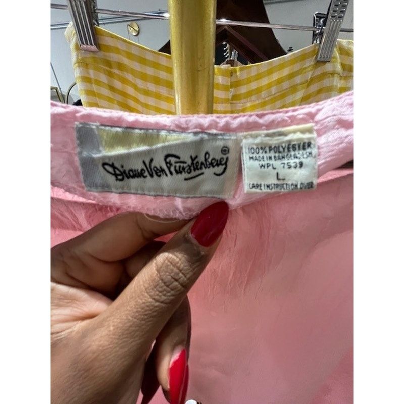 Diane von Furstenberg Vintage Diane Von Furstenburg Pink Top Size L / US 10 / IT 46 - 2 Thumbnail