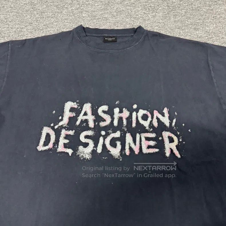 Balenciaga Balenciaga Golden Sand Shiny Print Round Neck Short Sleeve Size US XL / EU 56 / 4 - 4 Thumbnail
