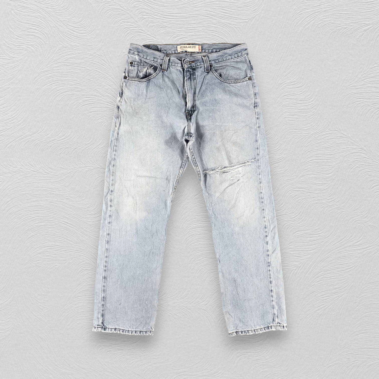 Levi's Vintage Levi's 505 Jeans Distress Regular Fit Denim KJ1435 Size US 34 / EU 50 - 1 Thumbnail