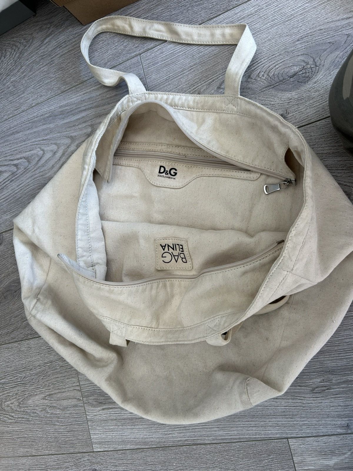 Dolce & Gabbana D& G Canvas Tote, Medium Size Size ONE SIZE - 5 Thumbnail