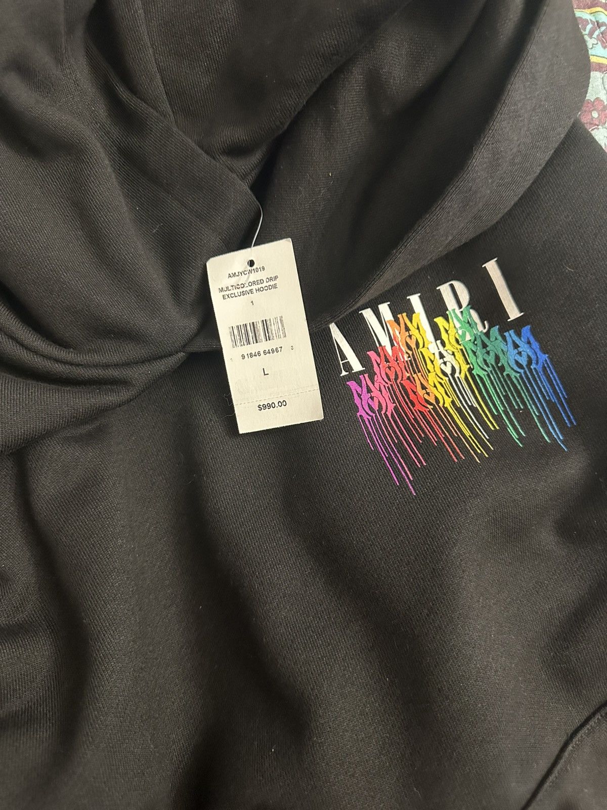 Amiri AMIRI Rainbow hoodie Size US L / EU 52-54 / 3 - 4 Thumbnail