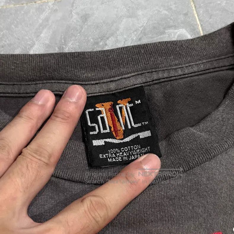 Saint Michael Saint Michael Co-branded black and red washed old long sl Size US M / EU 48-50 / 2 - 4 Thumbnail