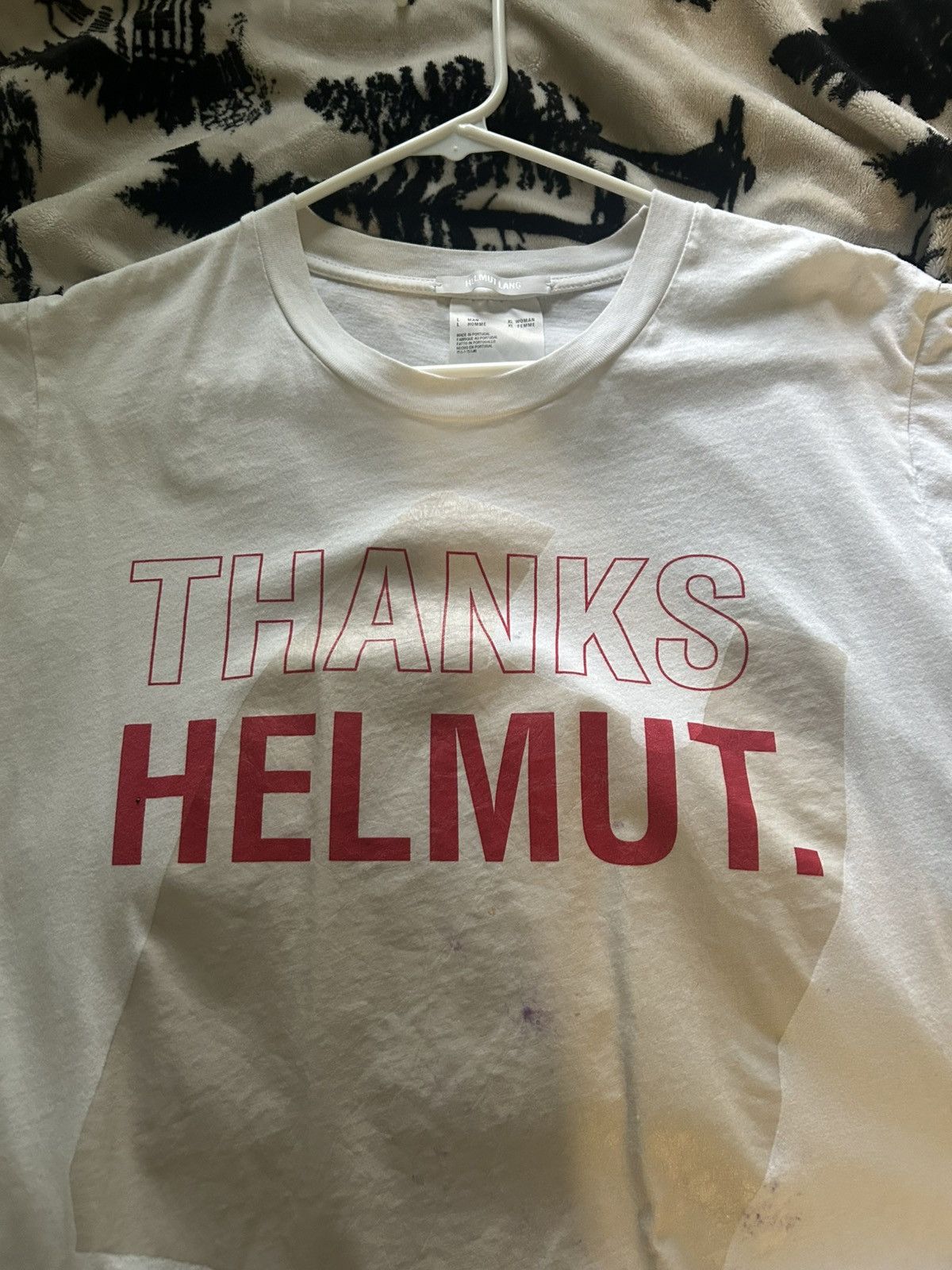 Helmut Lang “Thanks Helmut” Helmut Lang T Size US M / EU 48-50 / 2 - 1 Thumbnail