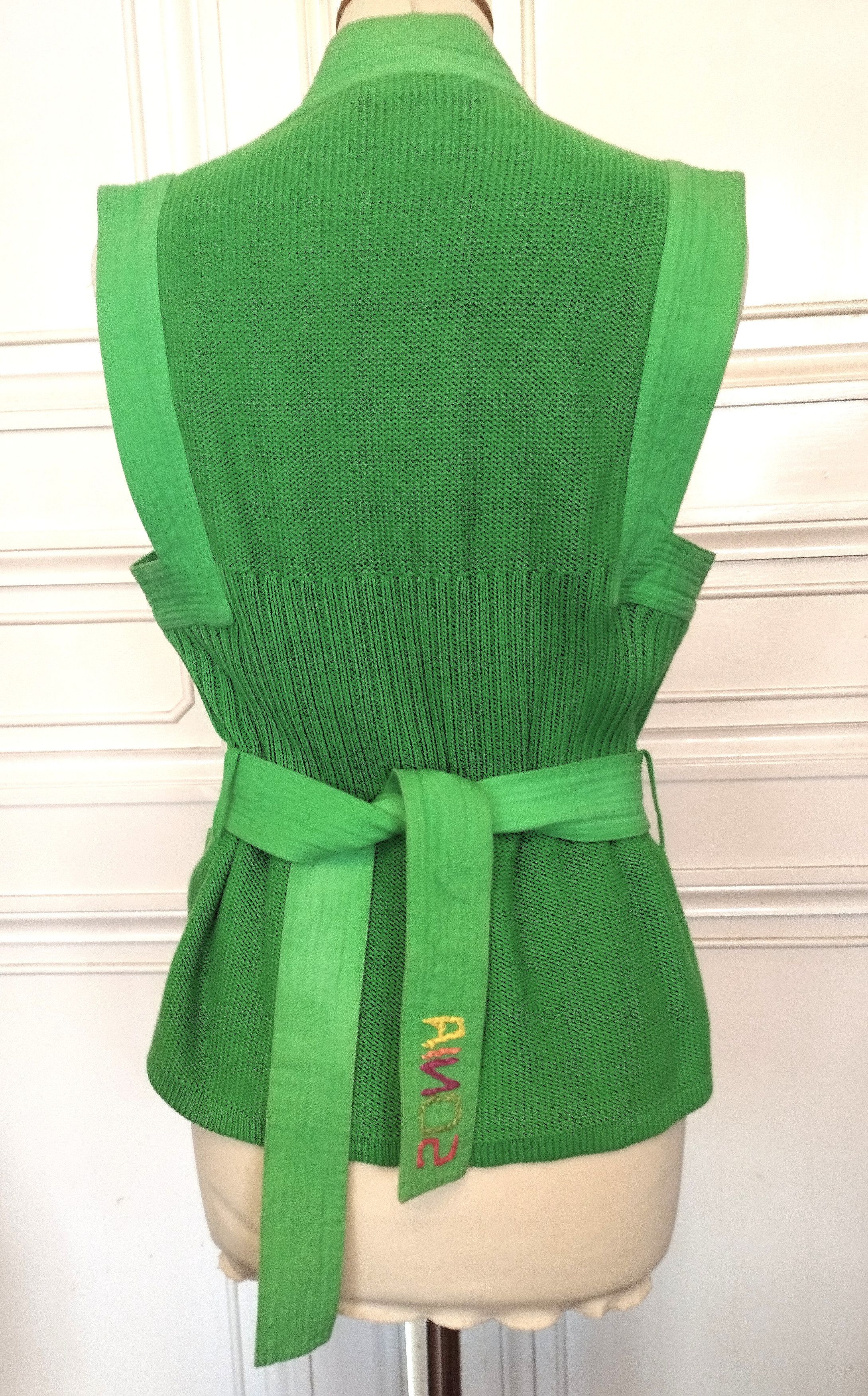 Sonia Rykiel Sonia Rykiel Gilet Veste Maille Pomme Ceinture T M/L Size L / US 10 / IT 46 - 5 Thumbnail