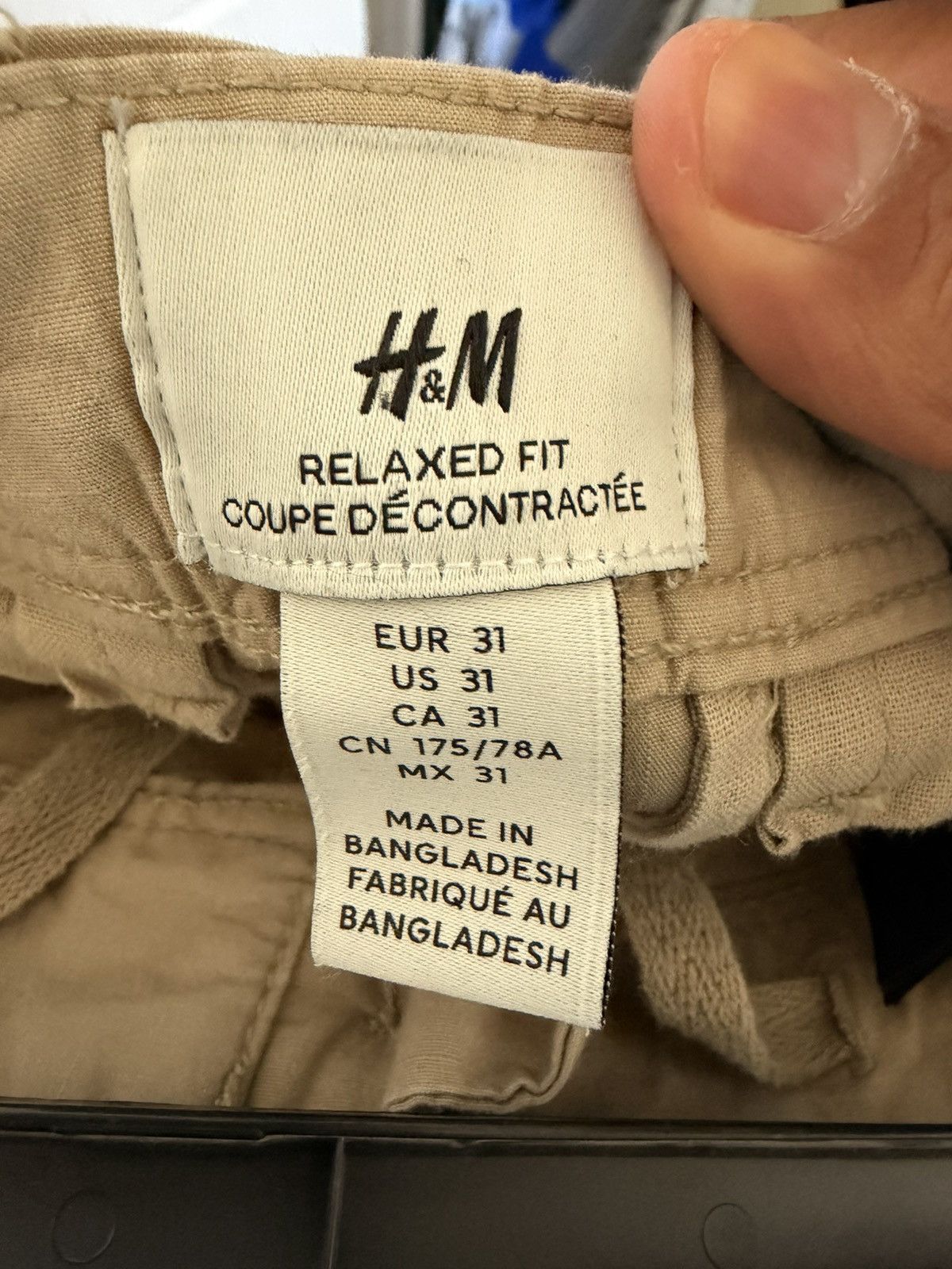 H&M H&M Khaki Cargos Size US 31 - 3 Thumbnail