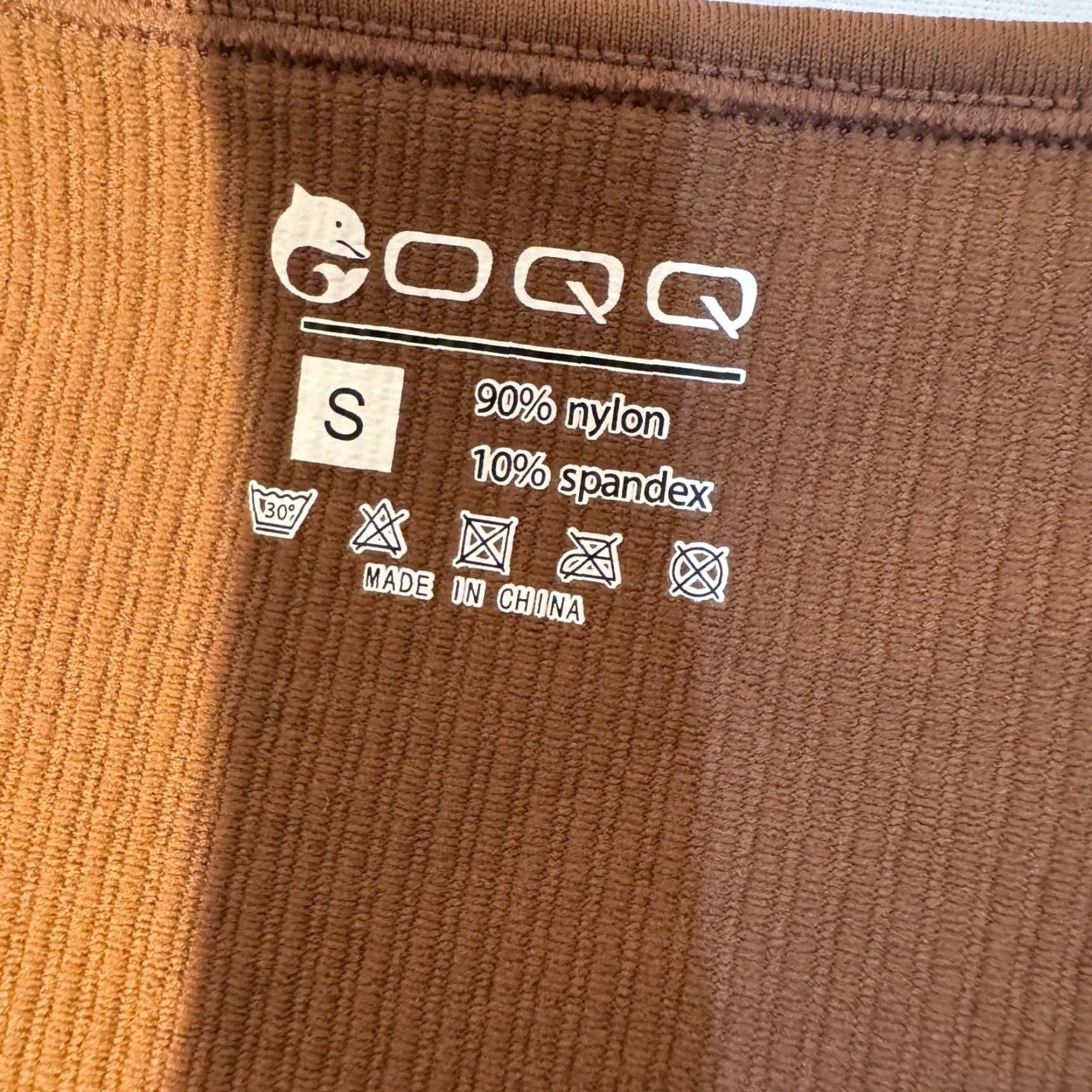 Vintage OQQ One-Piece Women Jumpsuit S Brown Long Sleeve Ribbed Square Neck Sport Activewear Casual Size S / US 4 / IT 40 - 2 Thumbnail