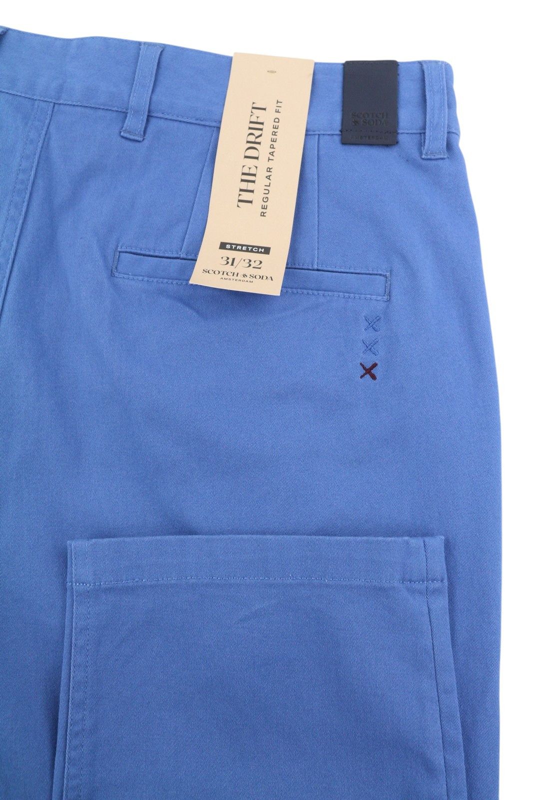 Scotch & Soda THE DRIFT W31/L32 Blue Tapered Stretch Trousers 88602 Size US 31 - 5 Thumbnail