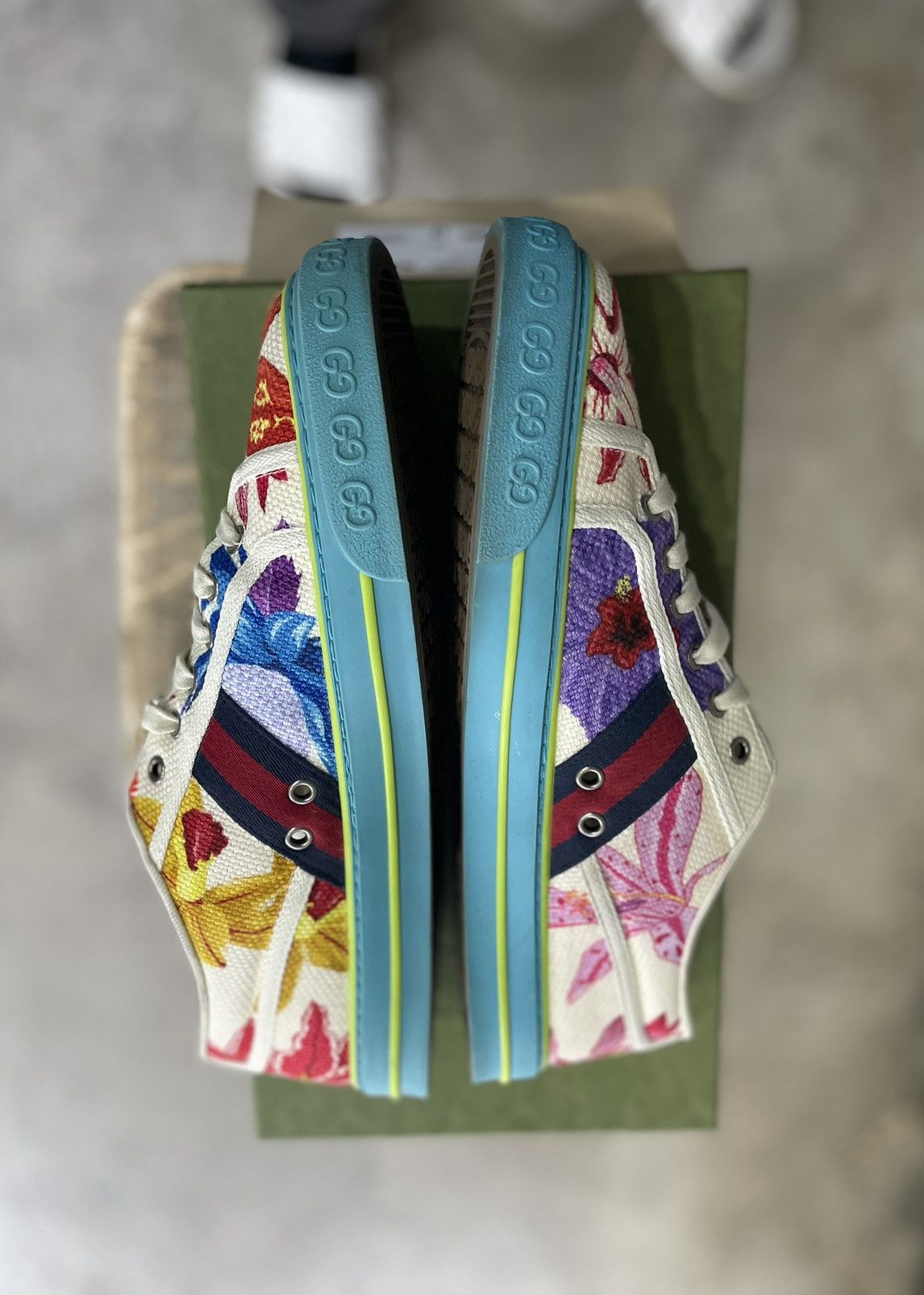 Gucci Gucci Multicolor Canvas Tennis highest 1977 Low Size US 10 / EU 43 - 9 Thumbnail