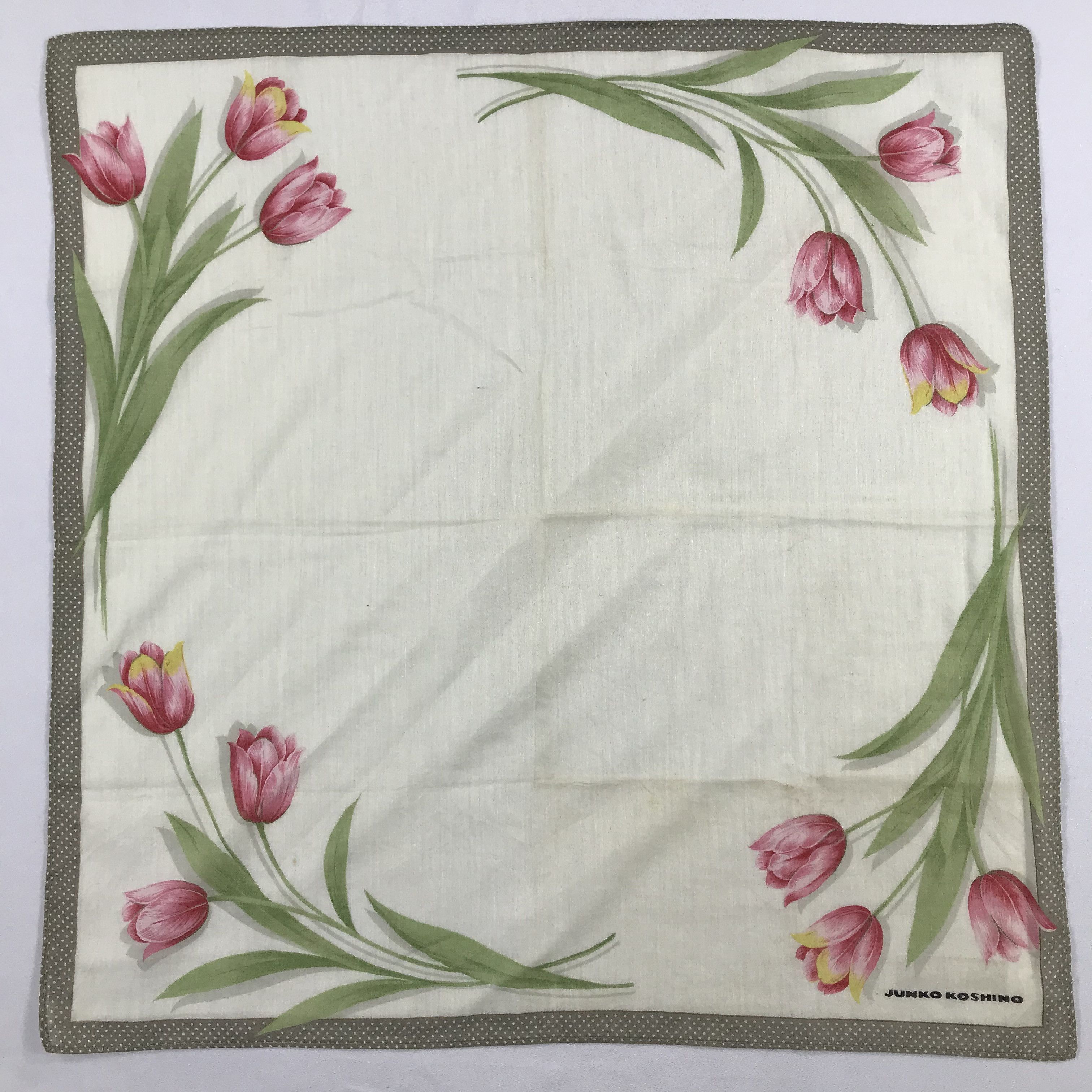 Mr. Junko × Vintage Junko Koshino Bandana / Handkerchief / Neckerchief - S2109 Size ONE SIZE - 1 Thumbnail
