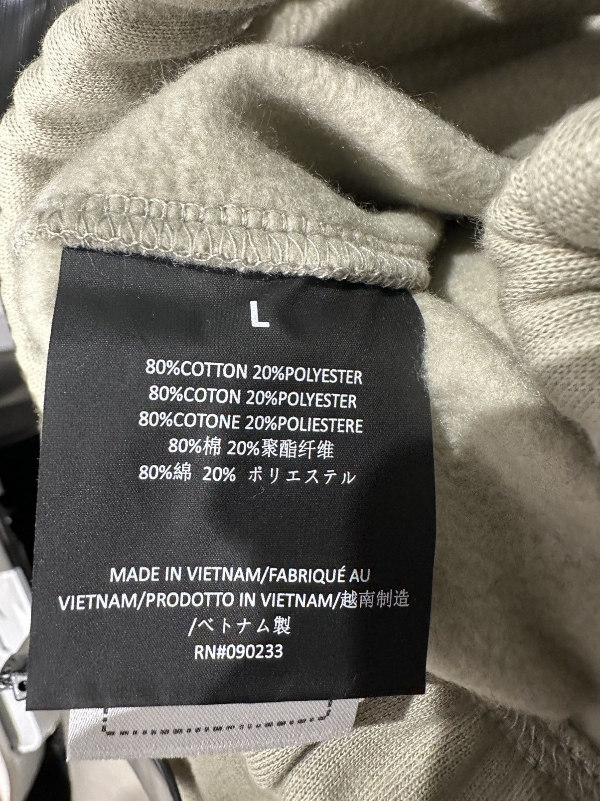 Essentials ESSENTIALS - Vintage Fleece Sweatpant Abbey Stone Size US 36 / EU 52 - 6 Thumbnail