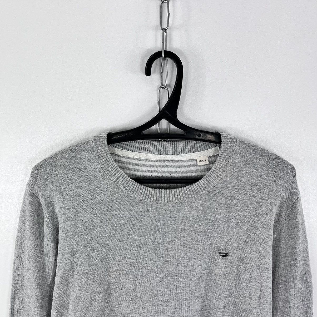 Diesel Diesel Sweater Knitwear Sweatshirt Crew Neck Small Logo Sz L Size US L / EU 52-54 / 3 - 3 Thumbnail