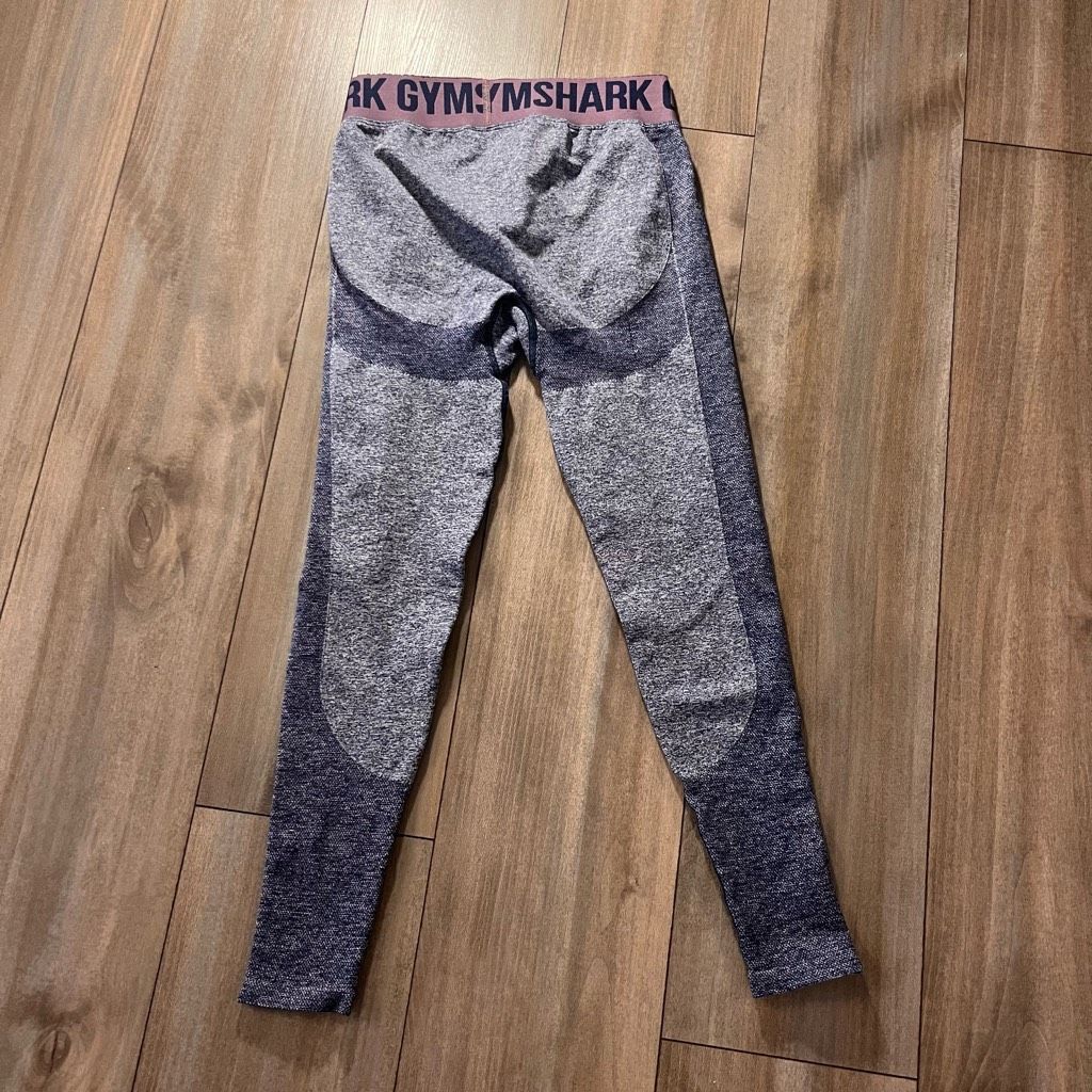 Gymshark GymShark Blue Athletic Workout Leggings Women Medium Bin O-6 Size 28" / US 6 / IT 42 - 4 Thumbnail