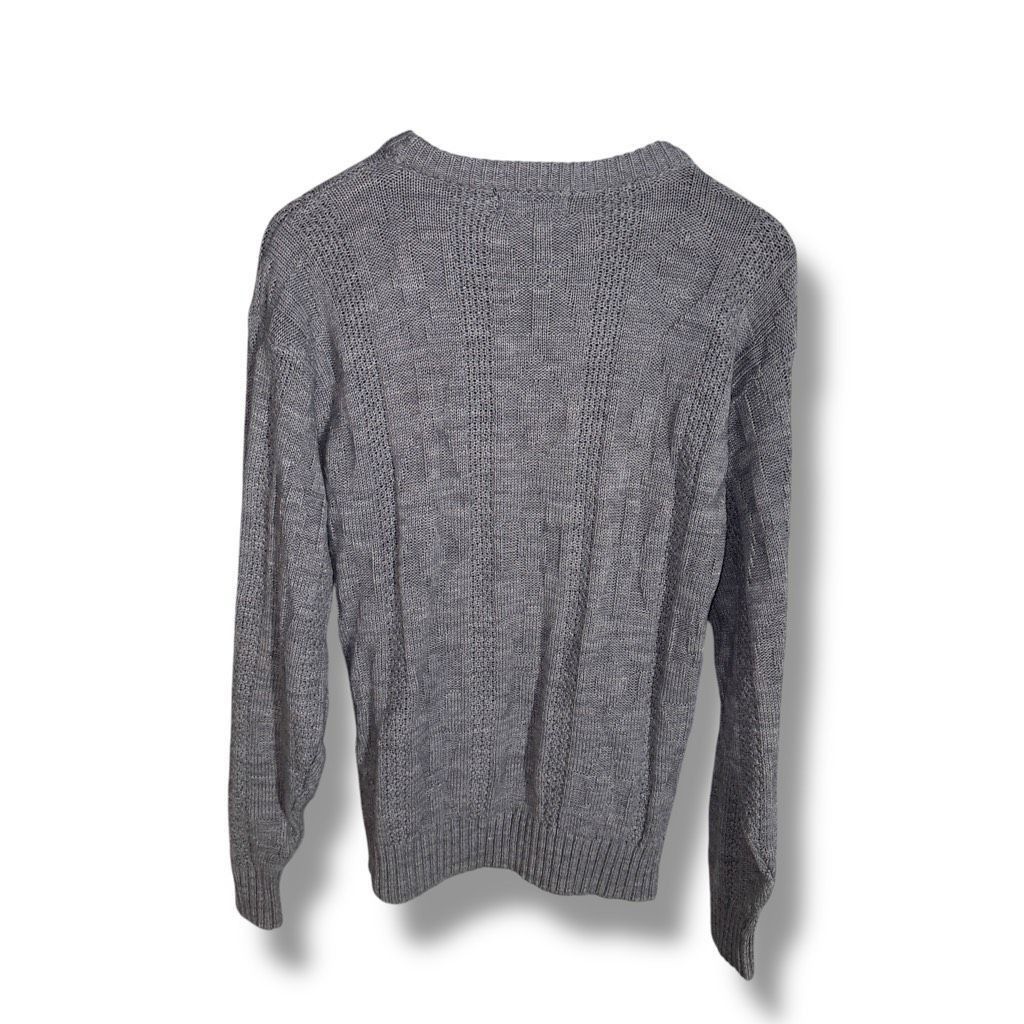 Knightsbridge Gray Knights Bridge Chunky Knit Crewneck Sweater Size M Size US M / EU 48-50 / 2 - 6 Thumbnail