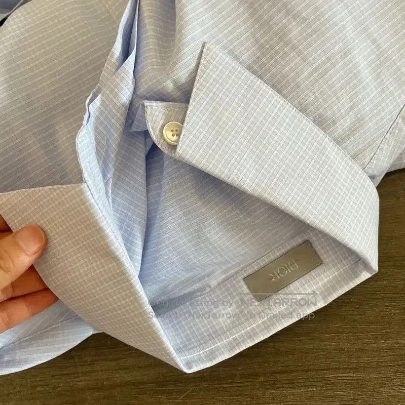 Dior Dior Light Blue Cotton Men's Shirt . Size US S / EU 44-46 / 1 - 6 Thumbnail