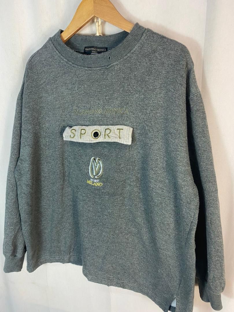 Japanese Brand Unisex🔥Valentino Monica spellout kangaroo pocket sweatshirt Size US L / EU 52-54 / 3 - 2 Thumbnail