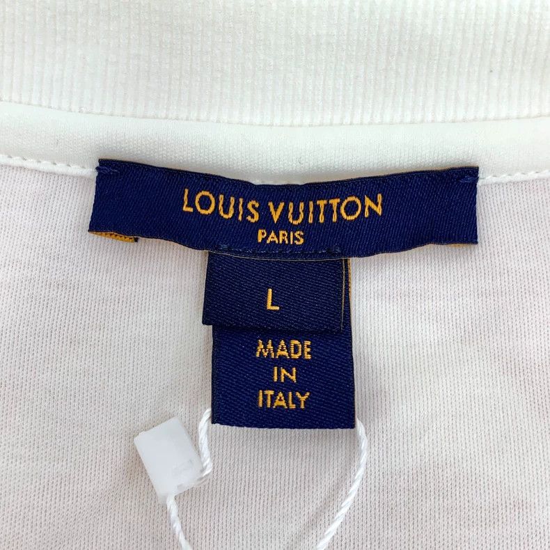Louis Vuitton Louis Vuitton Color-block logo full-print chain cotton cre Size L / US 10 / IT 46 - 5 Thumbnail