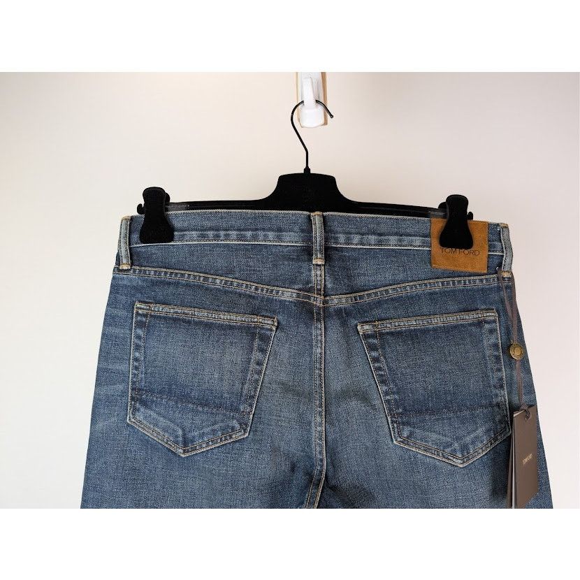 Tom Ford o1rshd1 Straight-Fit Denim Jeans in Navy Size US 34 / EU 50 - 8 Thumbnail