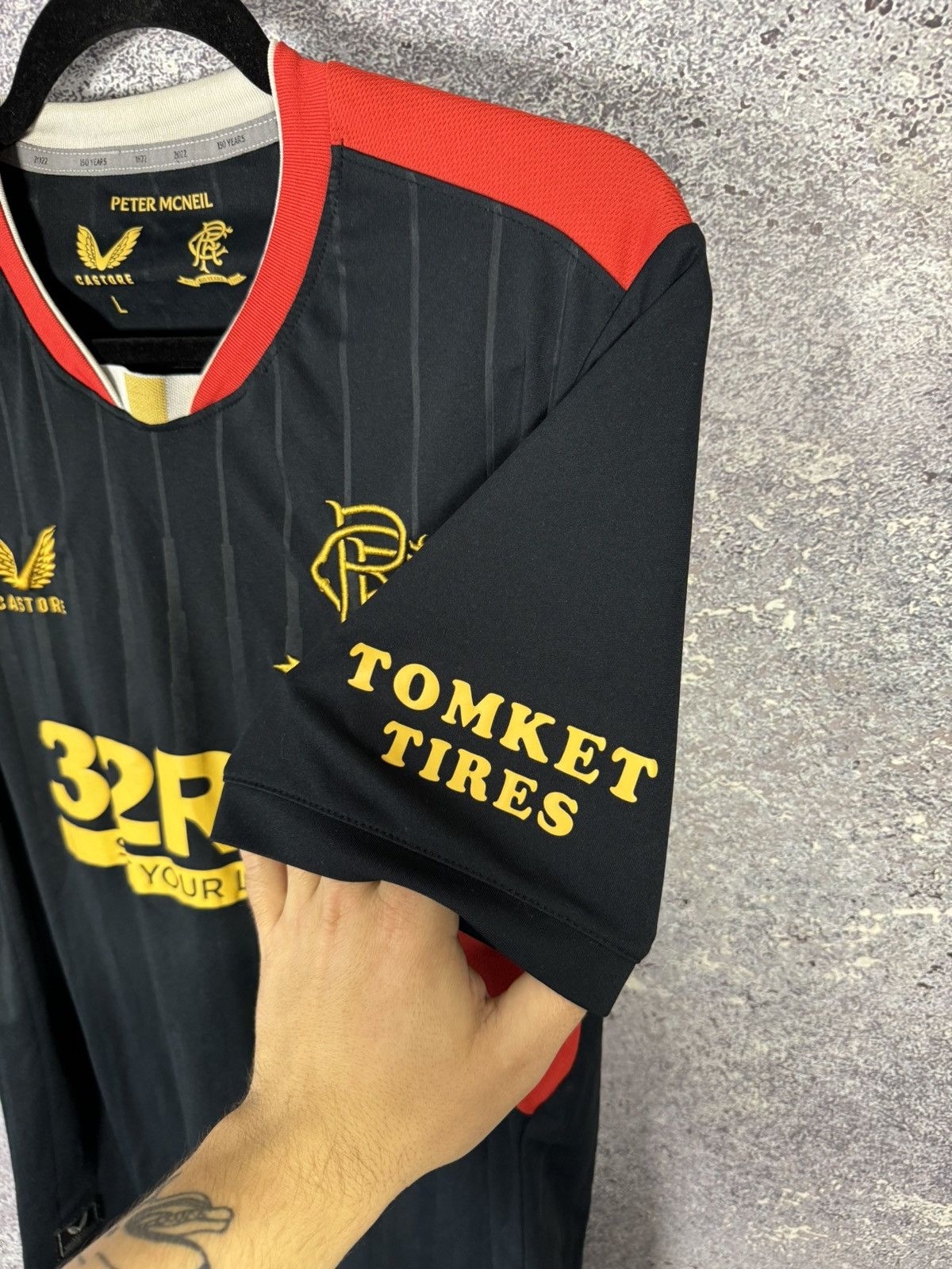 Castore × Vintage Vintage Rangers FC 2021/22 Away Castore Soccer Jersey Size US L / EU 52-54 / 3 - 11 Thumbnail