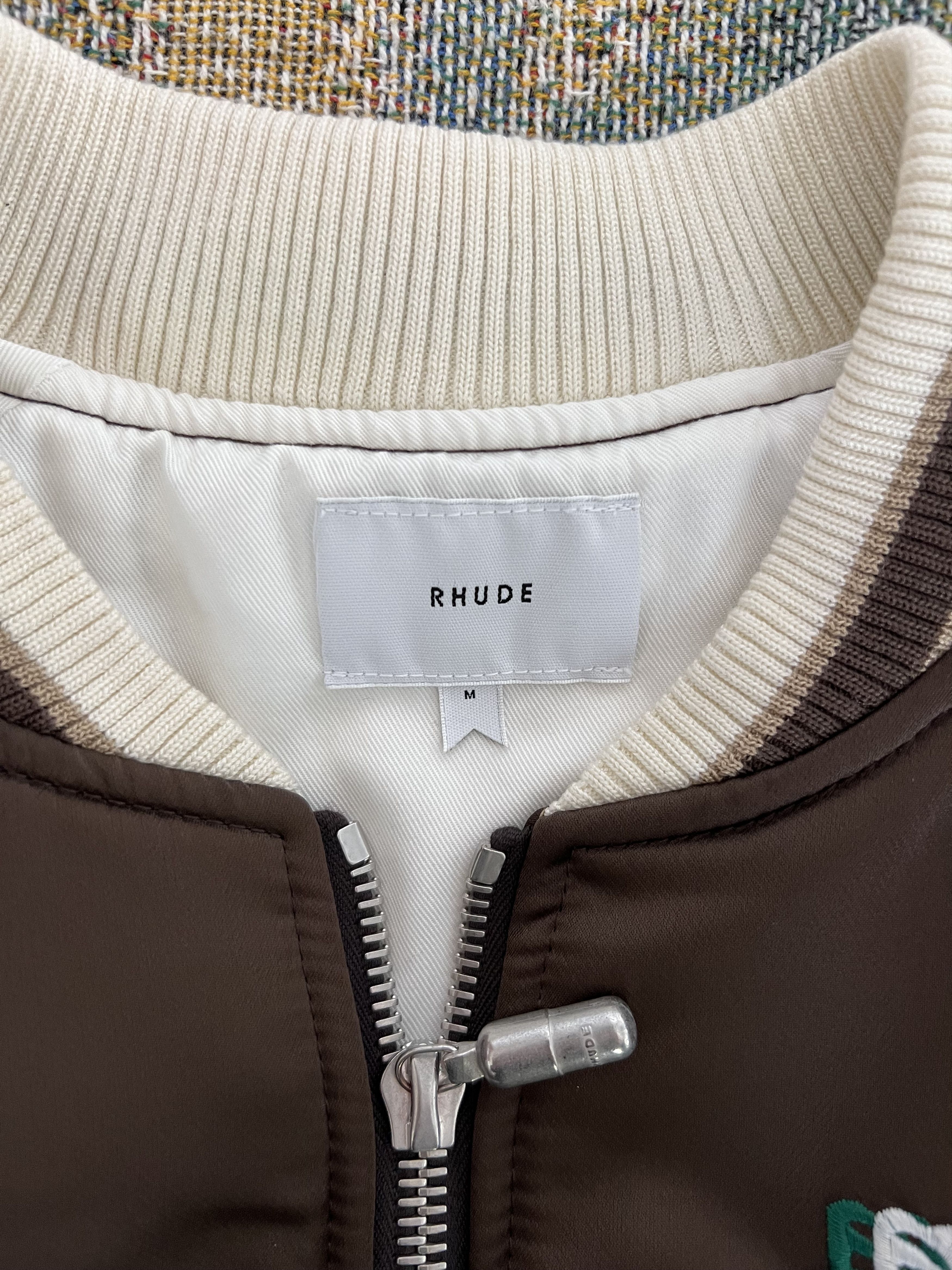 Rhude Rhude Crepe Satin Souvenir Jacket in Brown Size US M / EU 48-50 / 2 - 10 Thumbnail