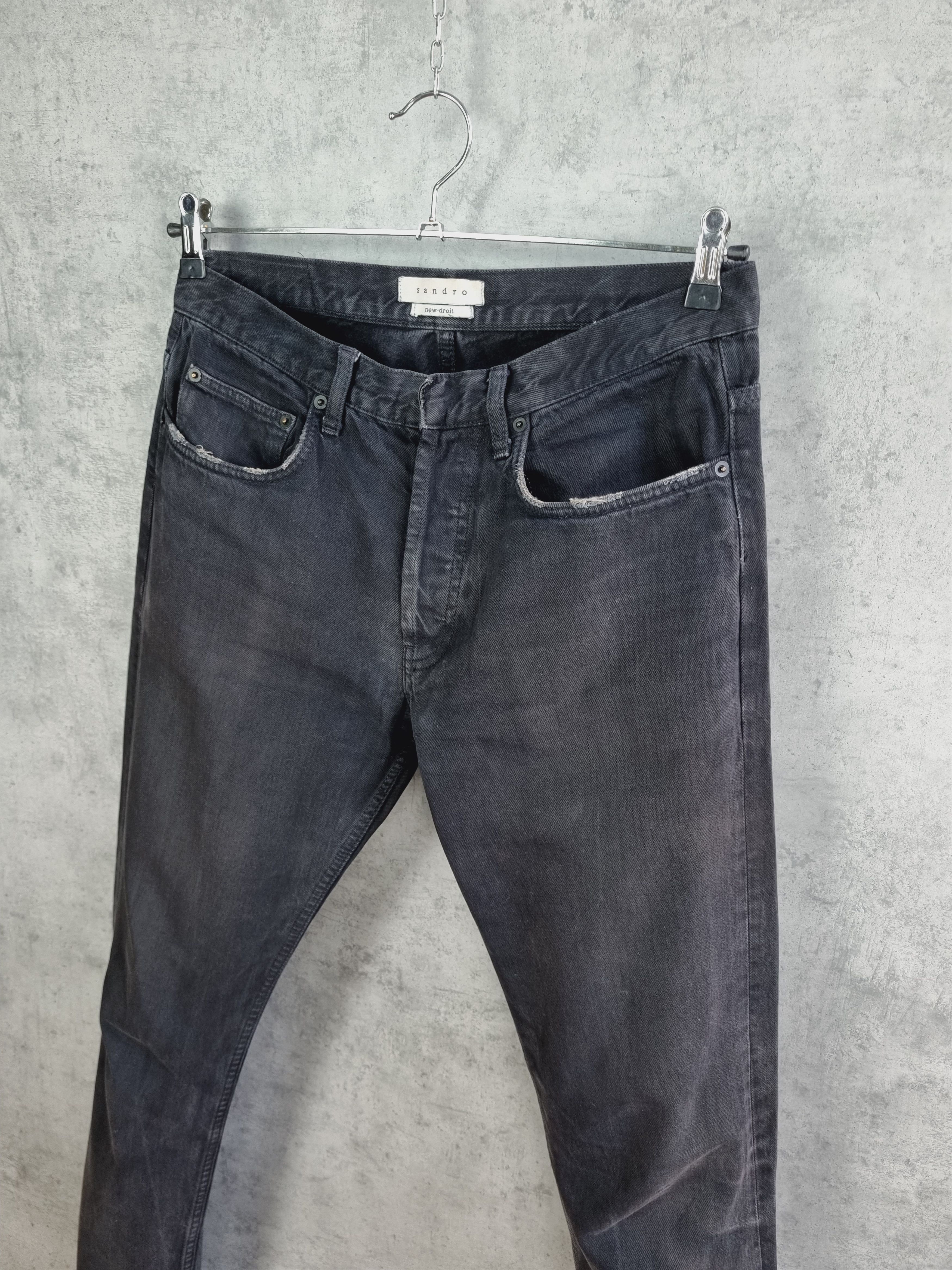 Sandro SANDRO Paris New Droit Model Faded Denim Jeans Size US 32 / EU 48 - 5 Thumbnail