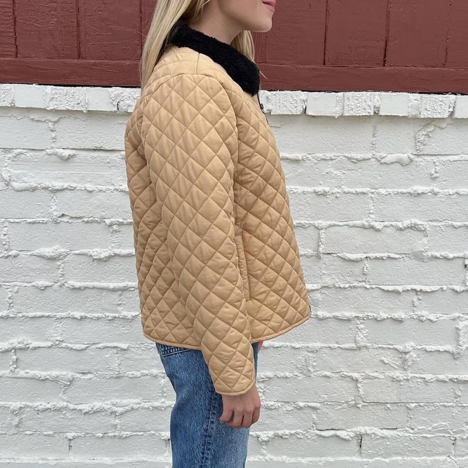 Vintage Vintage Tan Quilted Jacket Size S / US 4 / IT 40 - 3 Thumbnail