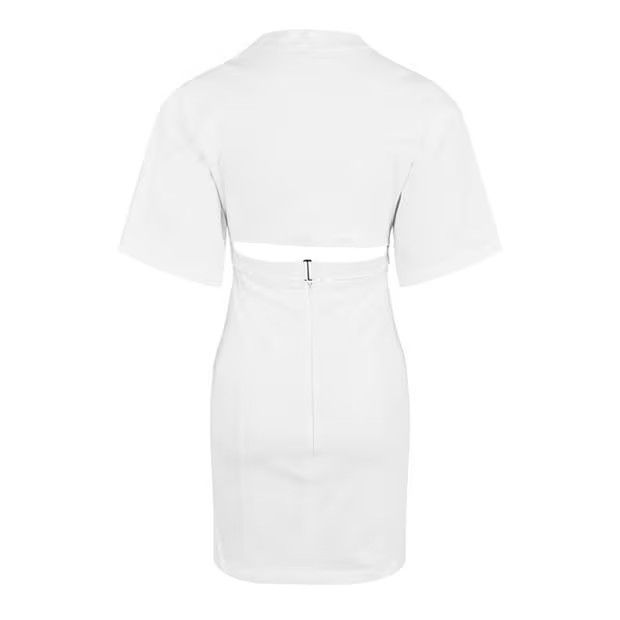 Jacquemus o1g2r1mq1024 Mini Dress in White Size M / US 6-8 / IT 42-44 - 2 Thumbnail
