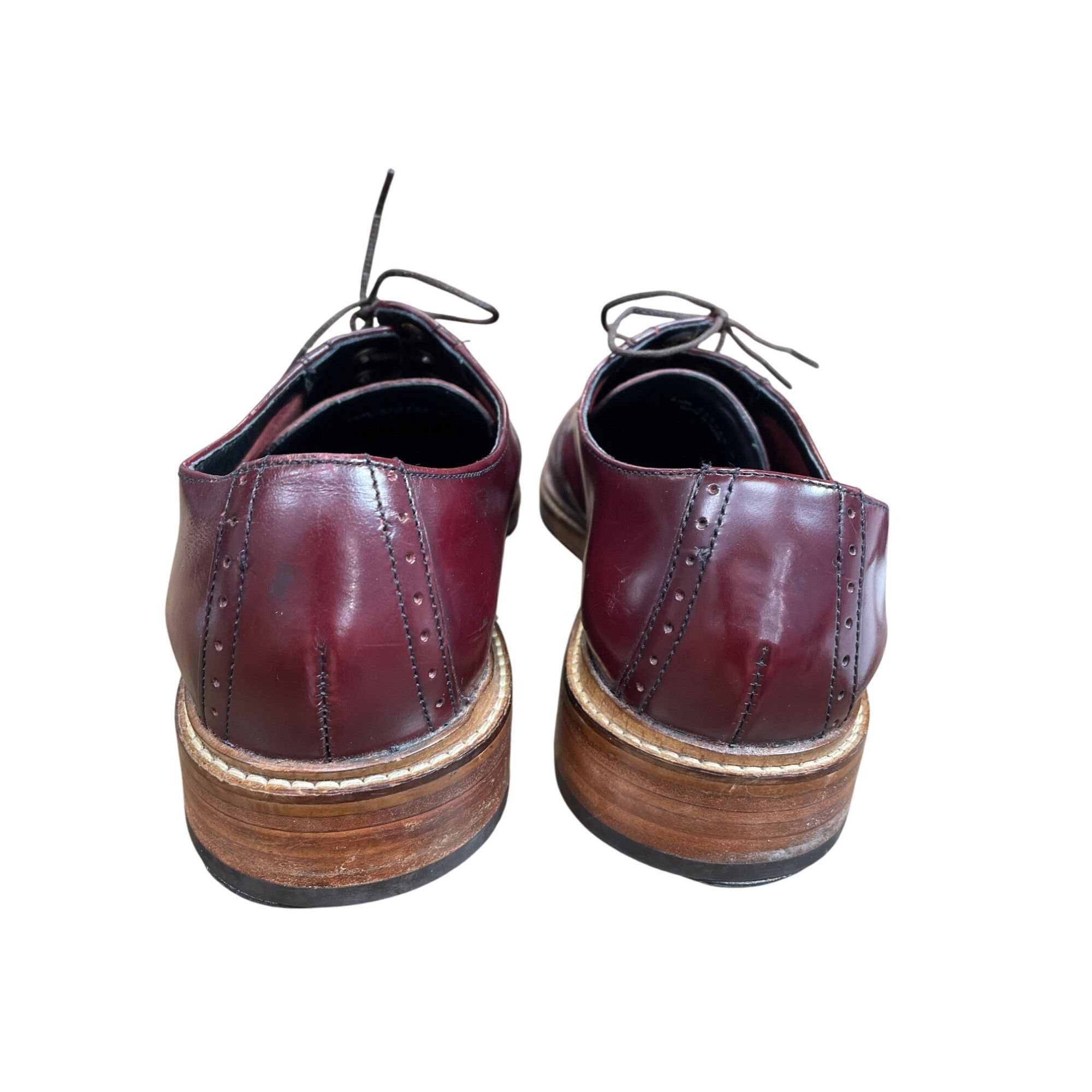 Cole Haan Cole Haan Mens Burgandy leather oxford Dress shoes size 9.5M Size US 9.5 / EU 42-43 - 14 Thumbnail