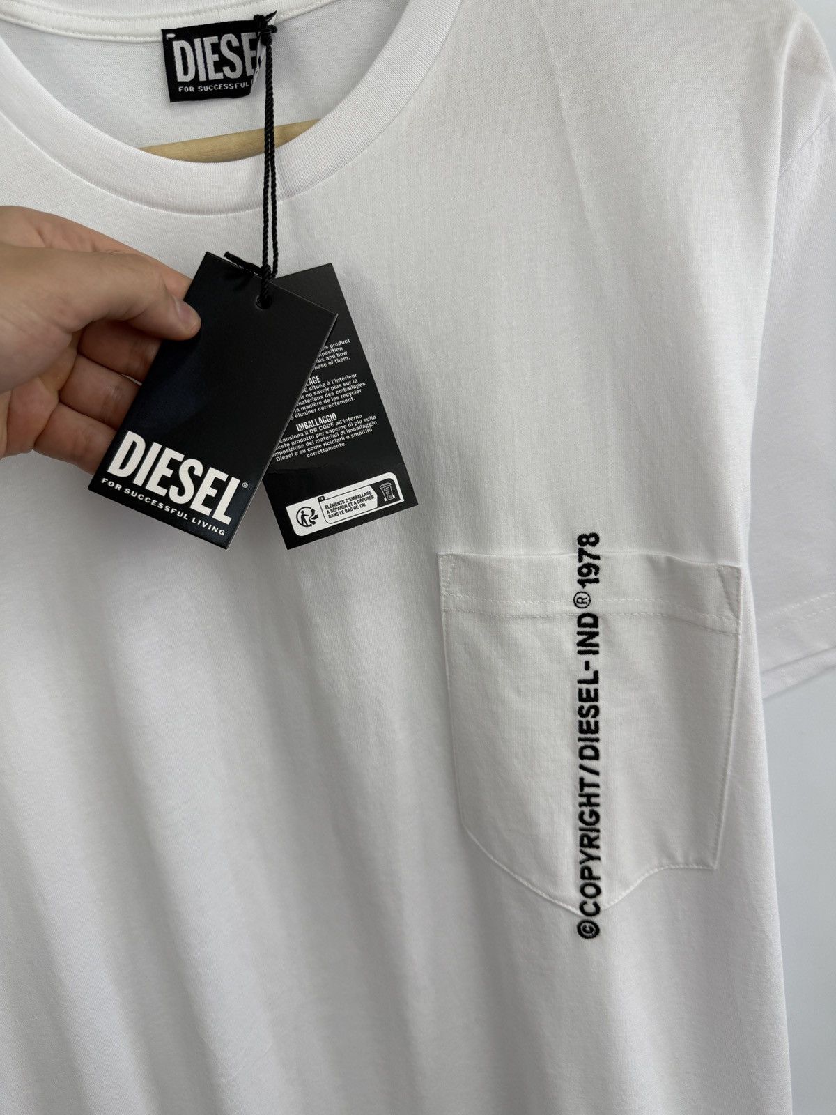 Diesel 🇺🇸❗️NEW Diesel For Successful Living T-Shirt Y2K Size US XL / EU 56 / 4 - 8 Thumbnail