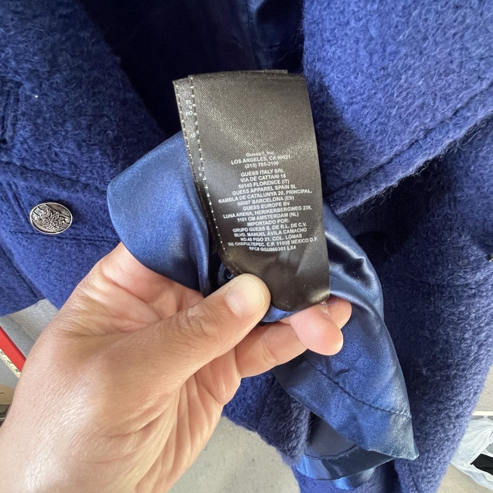 Guess Guess Cotton Blend Blue coat Lined size S Size S / US 4 / IT 40 - 8 Thumbnail