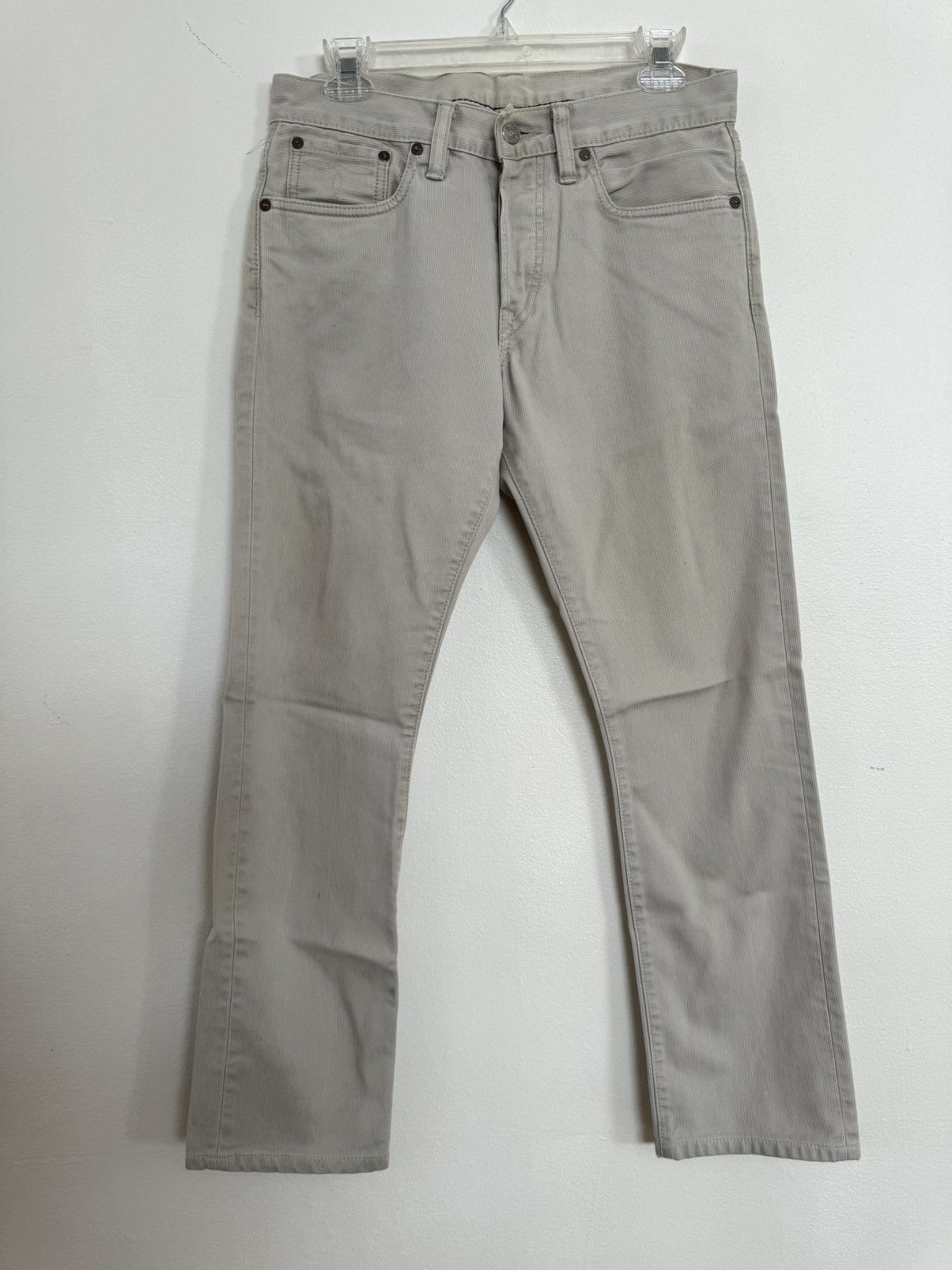 image of Ralph Lauren x Rrl Ralph Lauren Flat Corduroy Pants in Light Gray, Men's (Size 30)