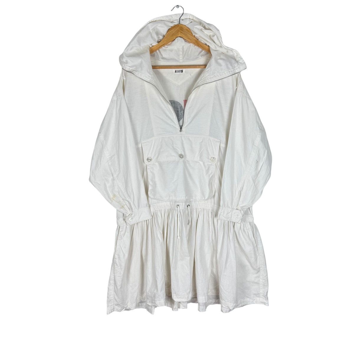 Issey Miyake 🔥80s ISSEY MIYAKE HOODIE ANORAK GEDIK BAWAH JACKET Size M / US 6-8 / IT 42-44 - 3 Thumbnail