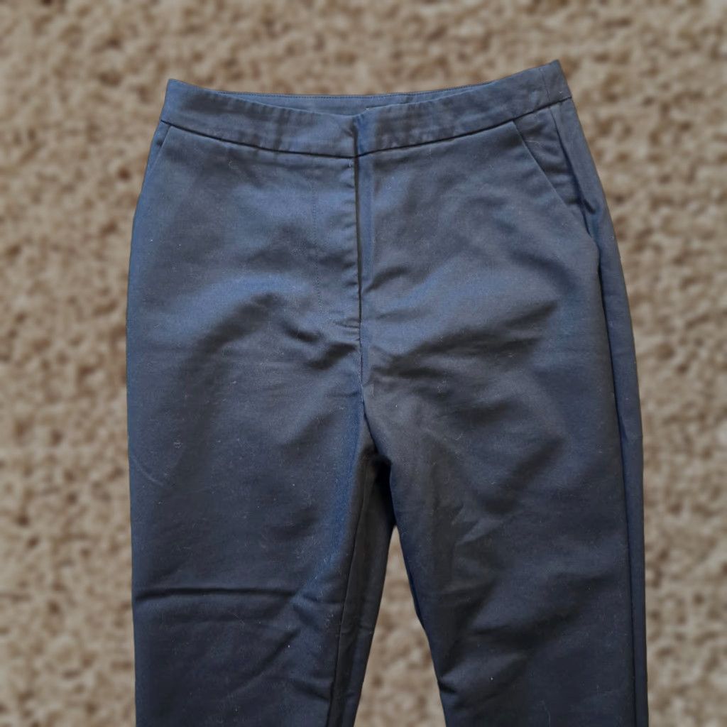 Karen Millen Karen Millen Pants Womens Size 4 Blue Skinny Flat Front Dress Pants Slim Office Career Inseam 27 in Size 27" / US 4 / IT 40 - 1 Thumbnail