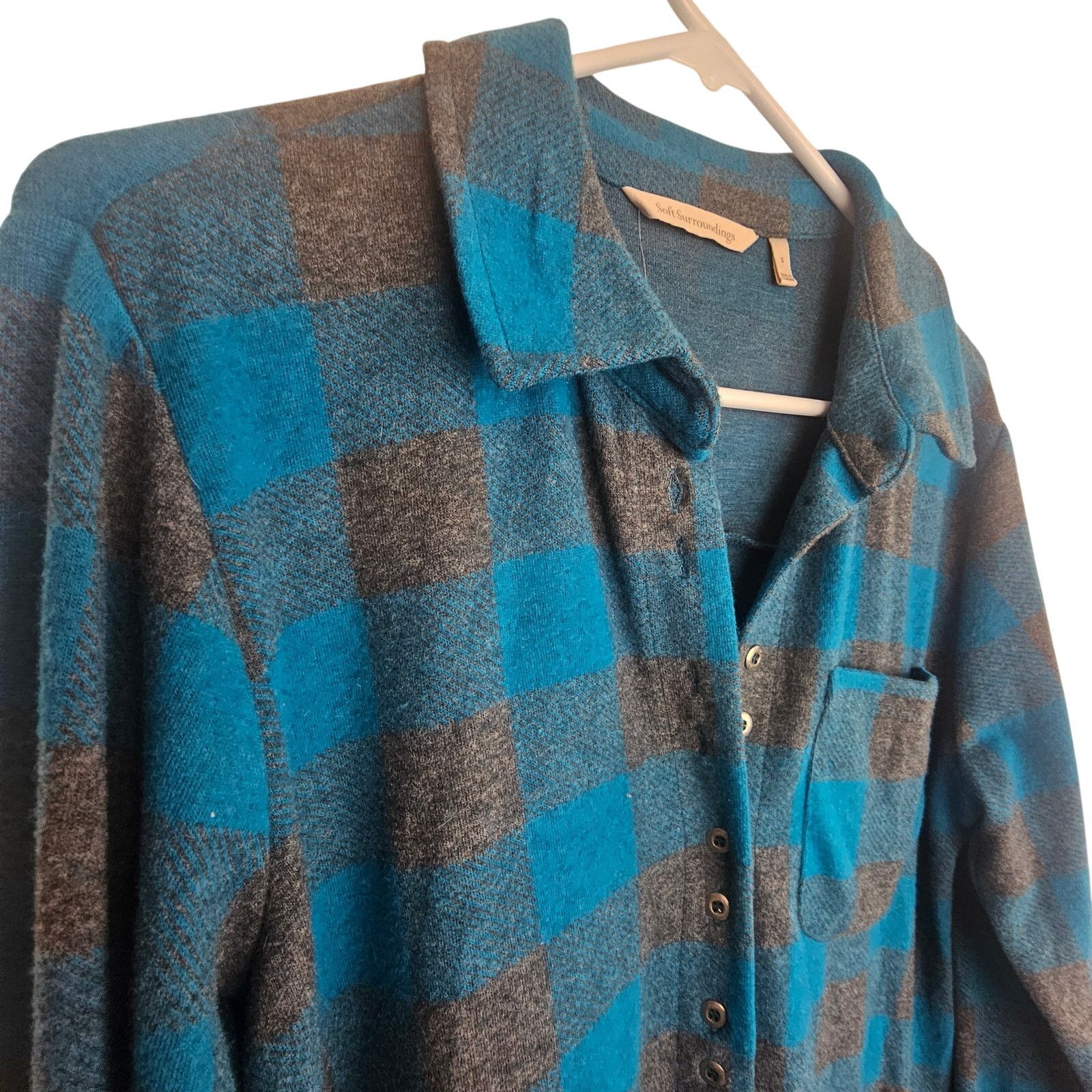 Soft Surroundings Soft Surroundings Womens Mad About Plaid Tunic S Ultra Soft Size S / US 4 / IT 40 - 5 Thumbnail