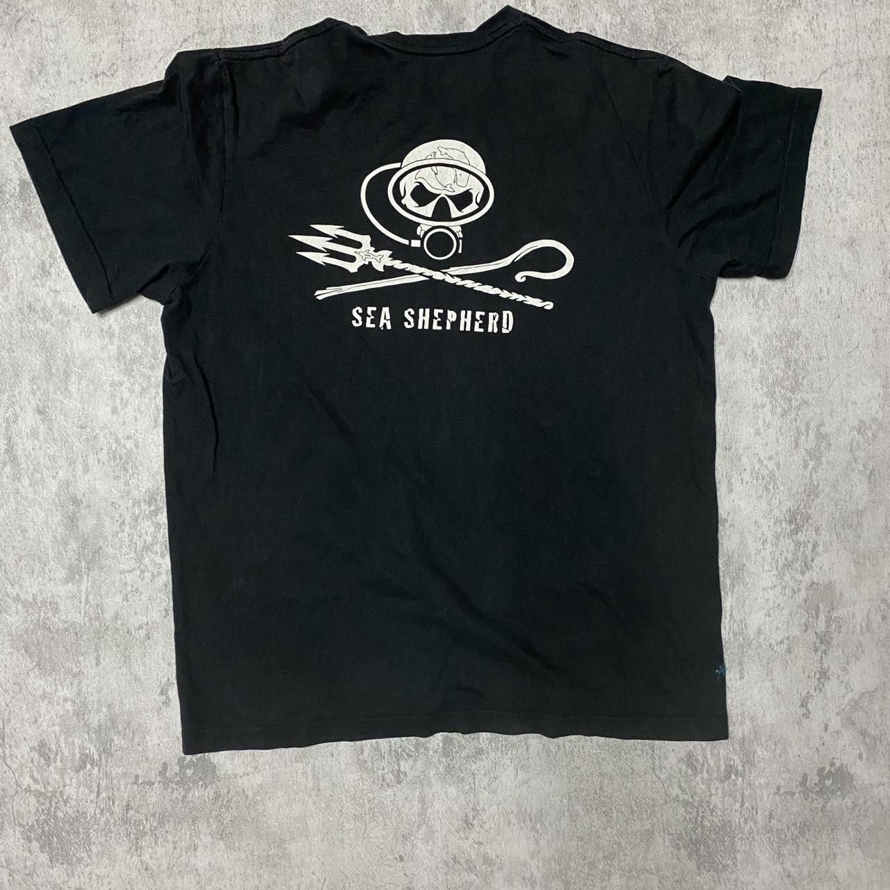 Other Black & white Sea Shepherd cotton tee Size US L / EU 52-54 / 3 - 6 Thumbnail